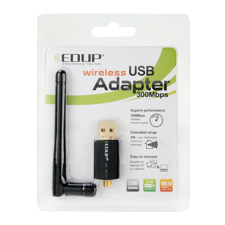 EDUP EP-N1581 Mini USB Wifi 802.11n/g/b 300Mbps 2.4GHz Wireless Adapter External Antenna, EP-N1581 EDUP EP-N1581 Mini USB Wifi 802.11n/g/b 300Mbps 2.4GHz Wireless Adapter External Antenna, EP-N1581